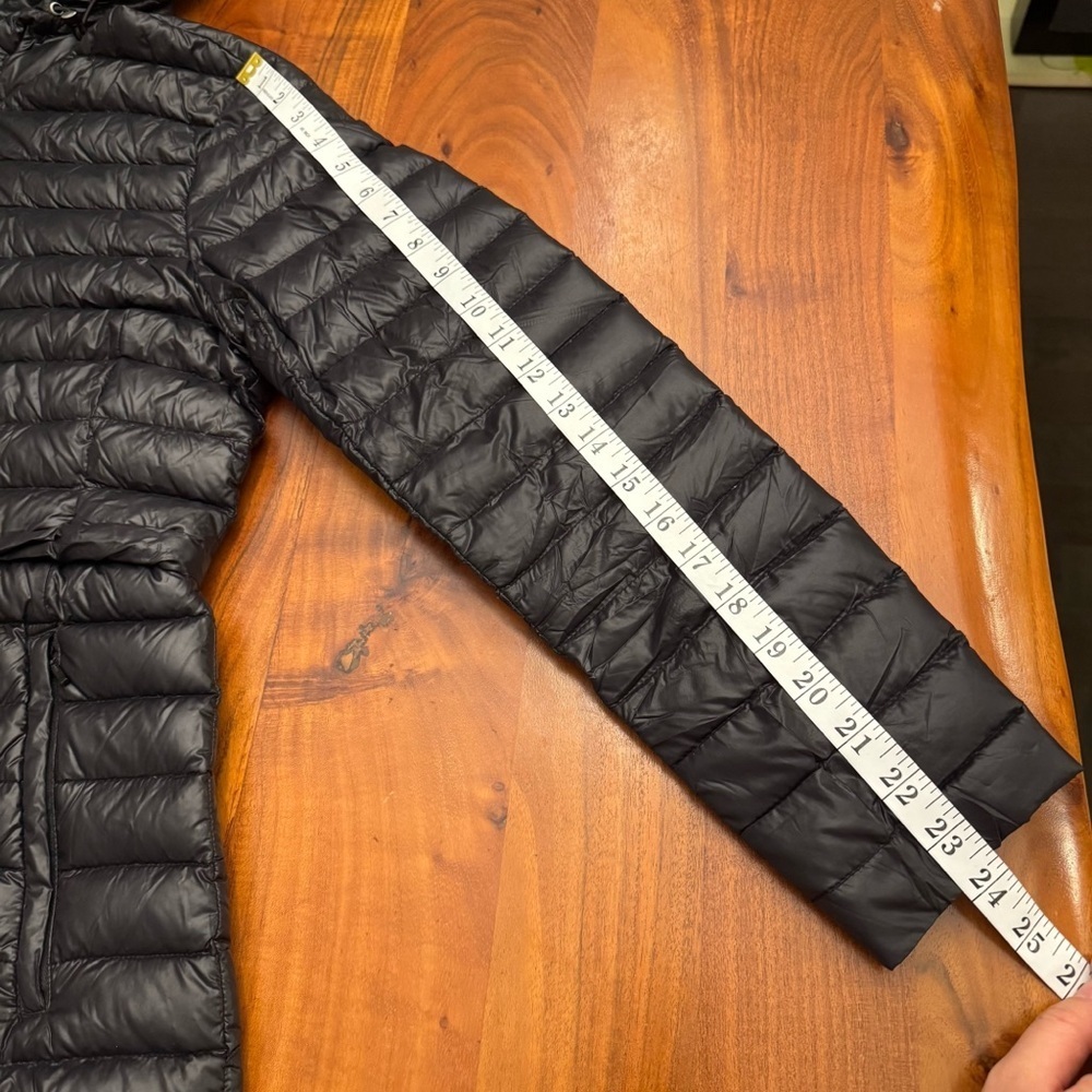 CONTEMPORAINS Lightweight Packable Winter Puffer Black Hooded Down Jacket Coat. - Picture 13 of 16